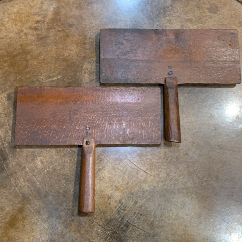 Antique Wool carding paddles/combs
